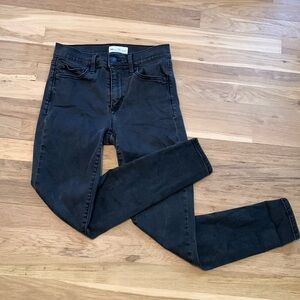 Gap True Skinny High Waist Black Denim Jeans Women’s 28 Short